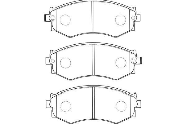 KAVO PARTS Комплект тормозных колодок, дисковый тормоз BP-6604